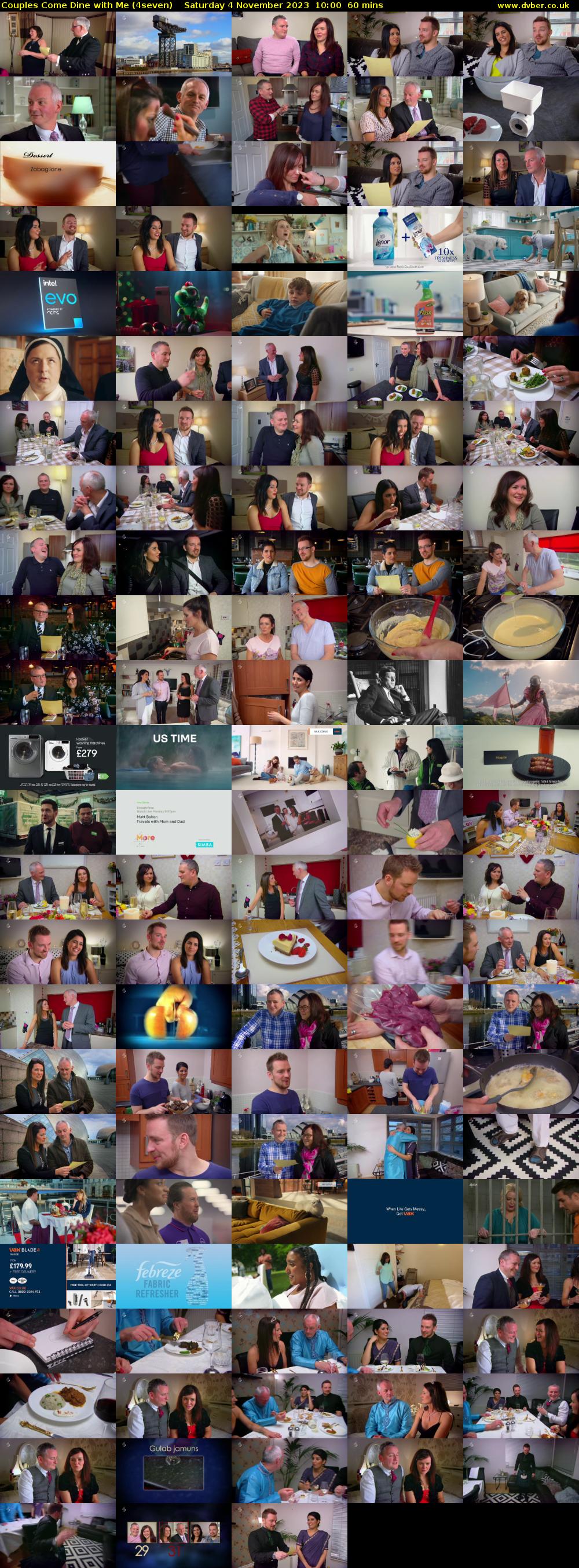 Couples Come Dine with Me (4seven) Saturday 4 November 2023 10:00 - 11:00