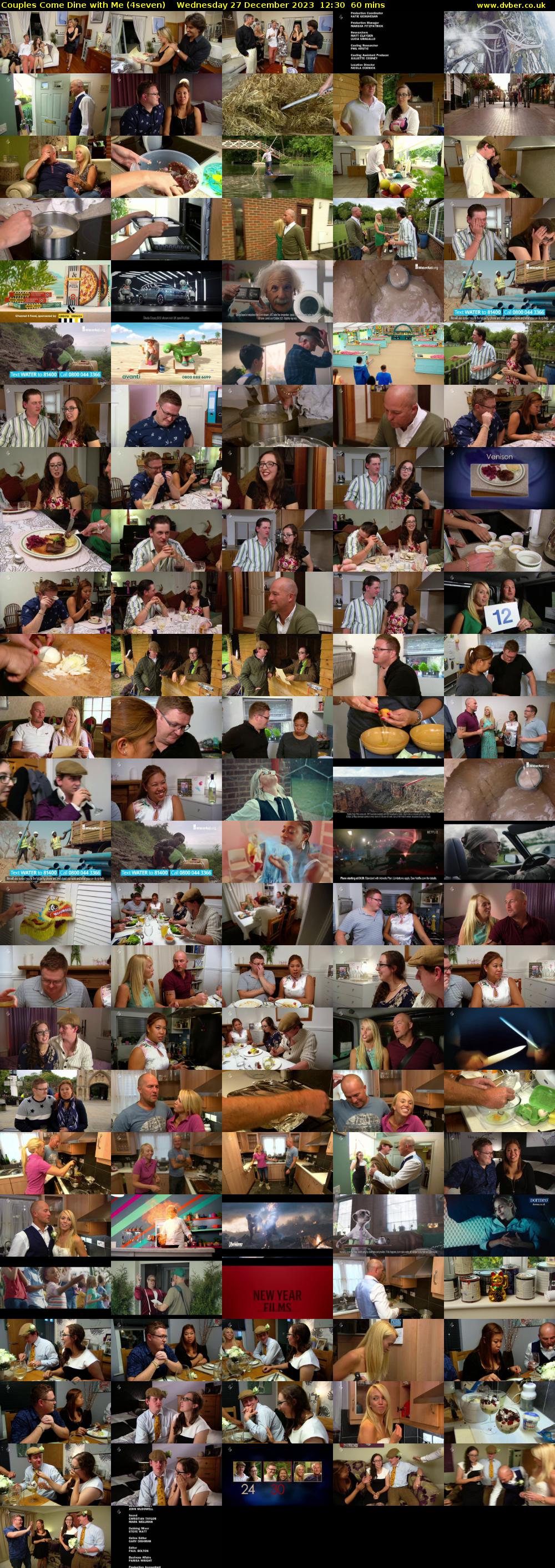 Couples Come Dine with Me (4seven) Wednesday 27 December 2023 12:30 - 13:30
