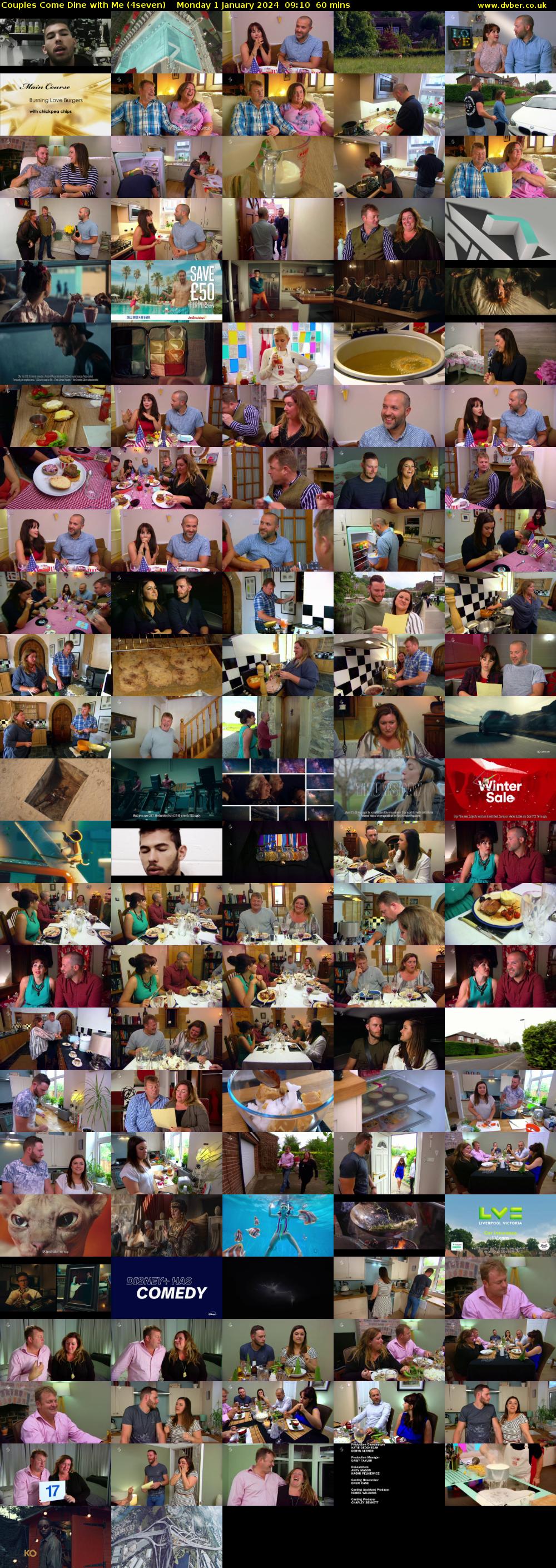 Couples Come Dine with Me (4seven) Monday 1 January 2024 09:10 - 10:10