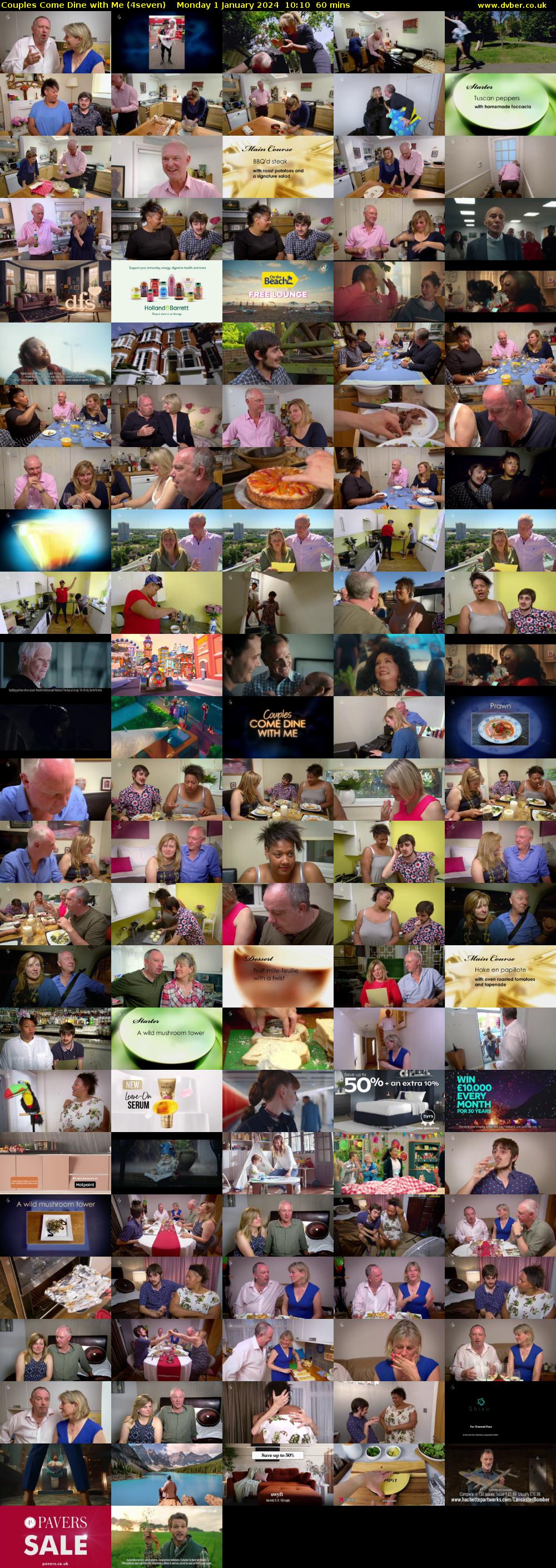 Couples Come Dine with Me (4seven) Monday 1 January 2024 10:10 - 11:10