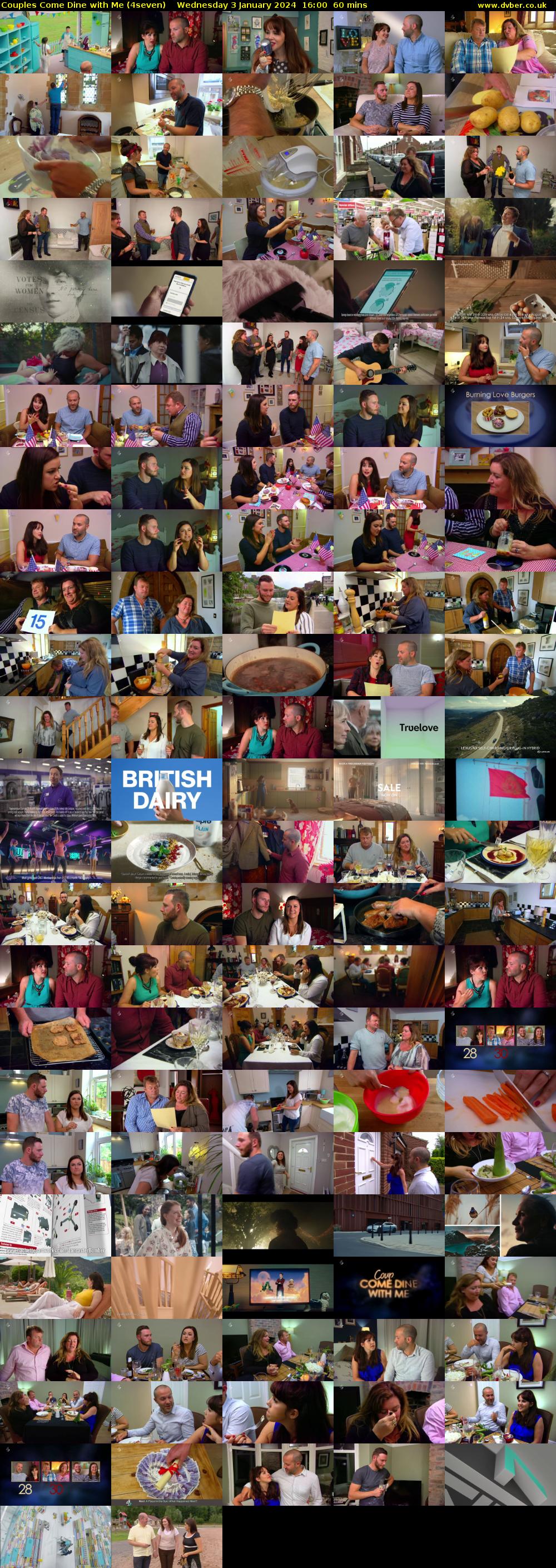 Couples Come Dine with Me (4seven) Wednesday 3 January 2024 16:00 - 17:00
