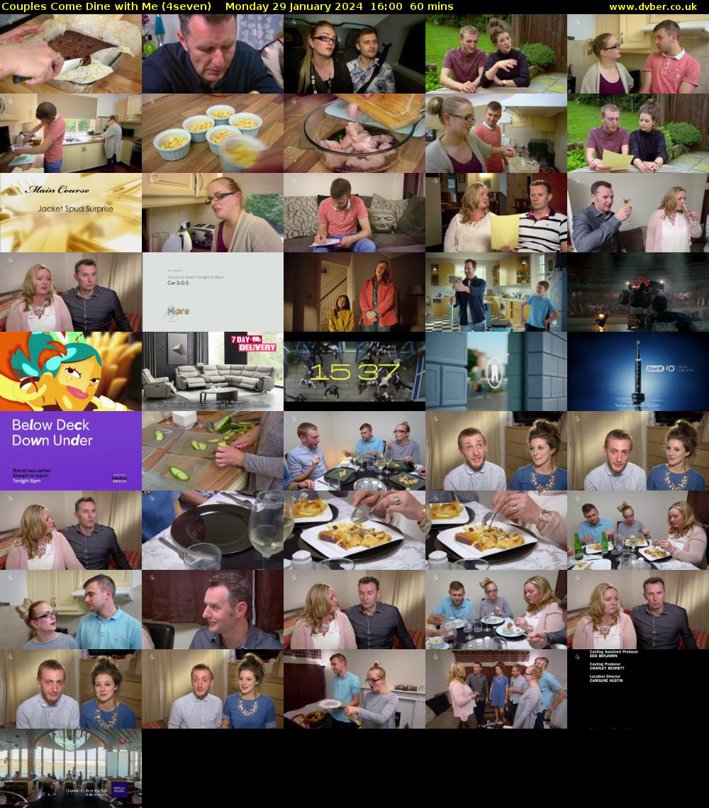 Couples Come Dine with Me (4seven) Monday 29 January 2024 16:00 - 17:00