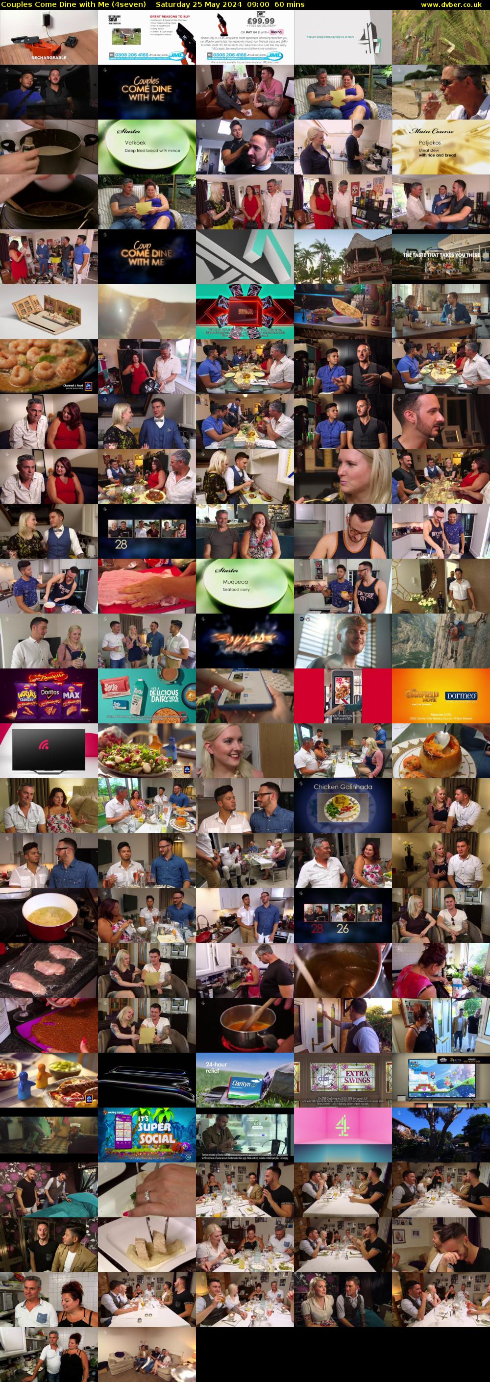 Couples Come Dine with Me (4seven) Saturday 25 May 2024 09:00 - 10:00