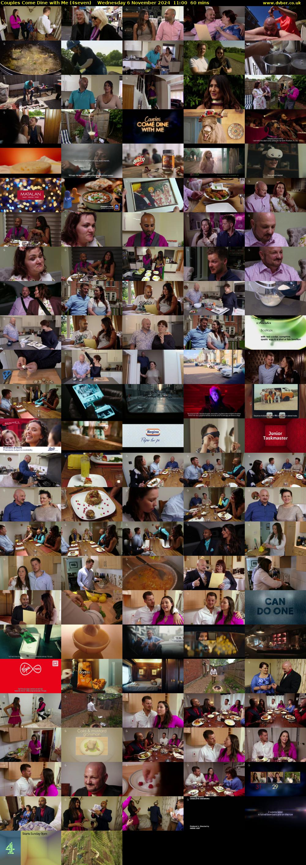 Couples Come Dine with Me (4seven) Wednesday 6 November 2024 11:00 - 12:00