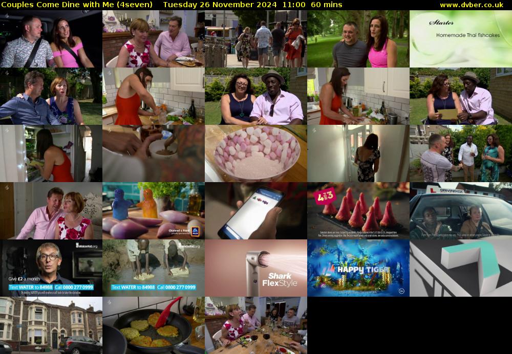 Couples Come Dine with Me (4seven) Tuesday 26 November 2024 11:00 - 12:00