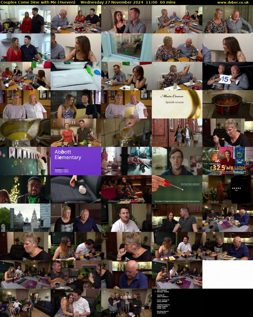 Couples Come Dine with Me (4seven) Wednesday 27 November 2024 11:00 - 12:00