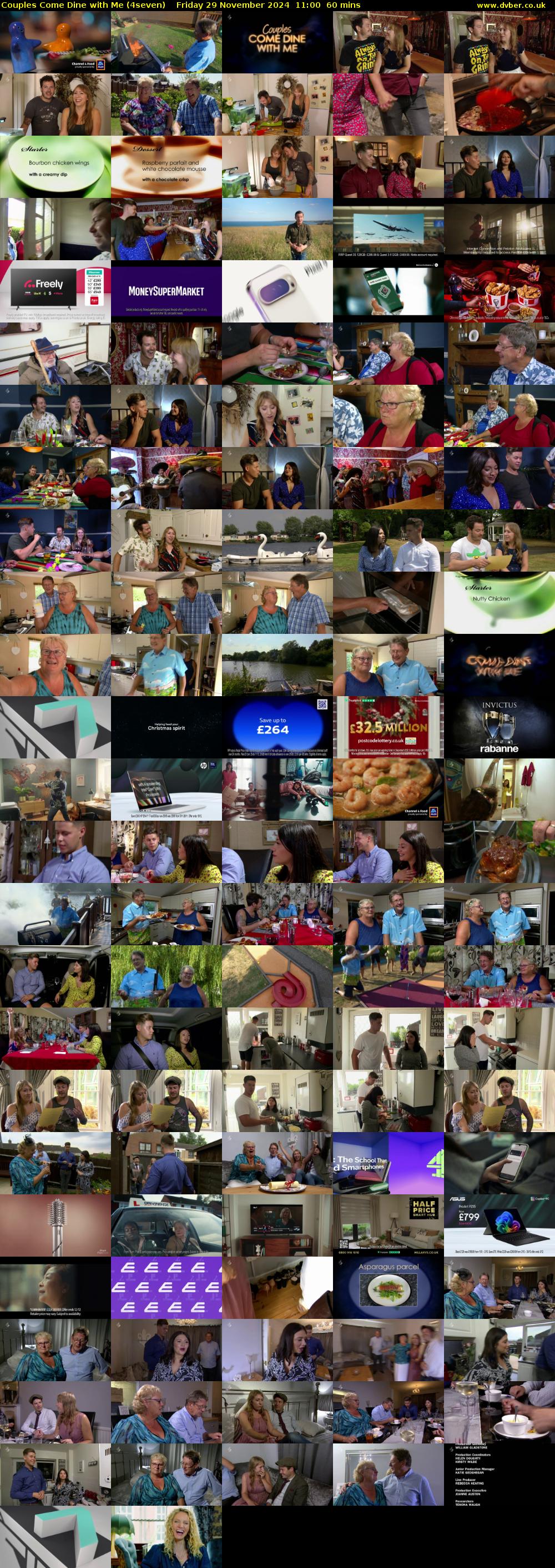 Couples Come Dine with Me (4seven) Friday 29 November 2024 11:00 - 12:00