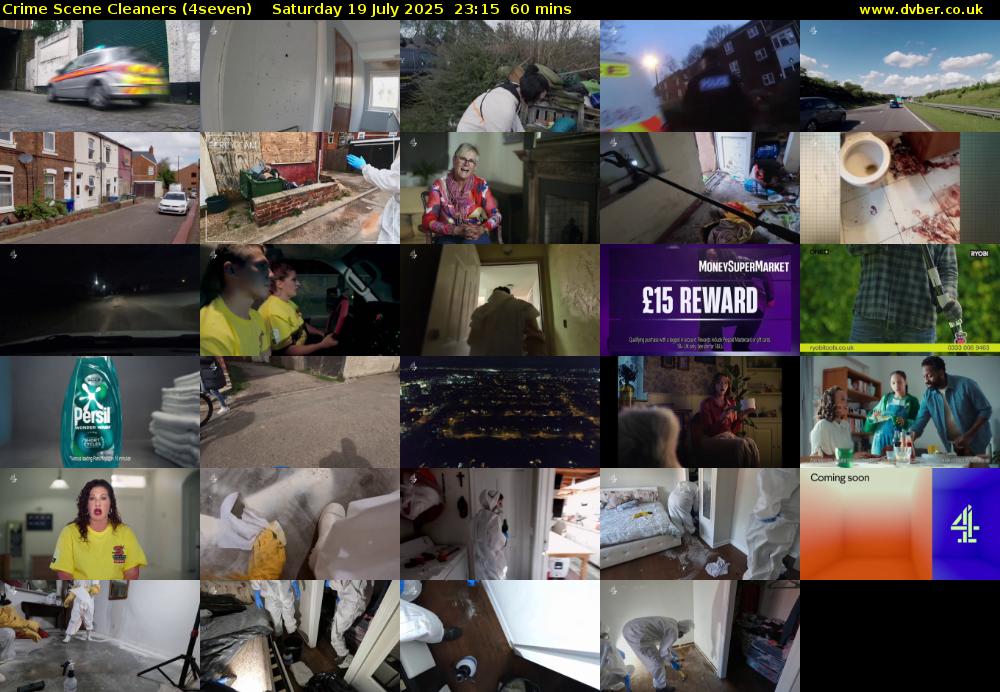Crime Scene Cleaners (4seven) Saturday 19 July 2025 23:15 - 00:15