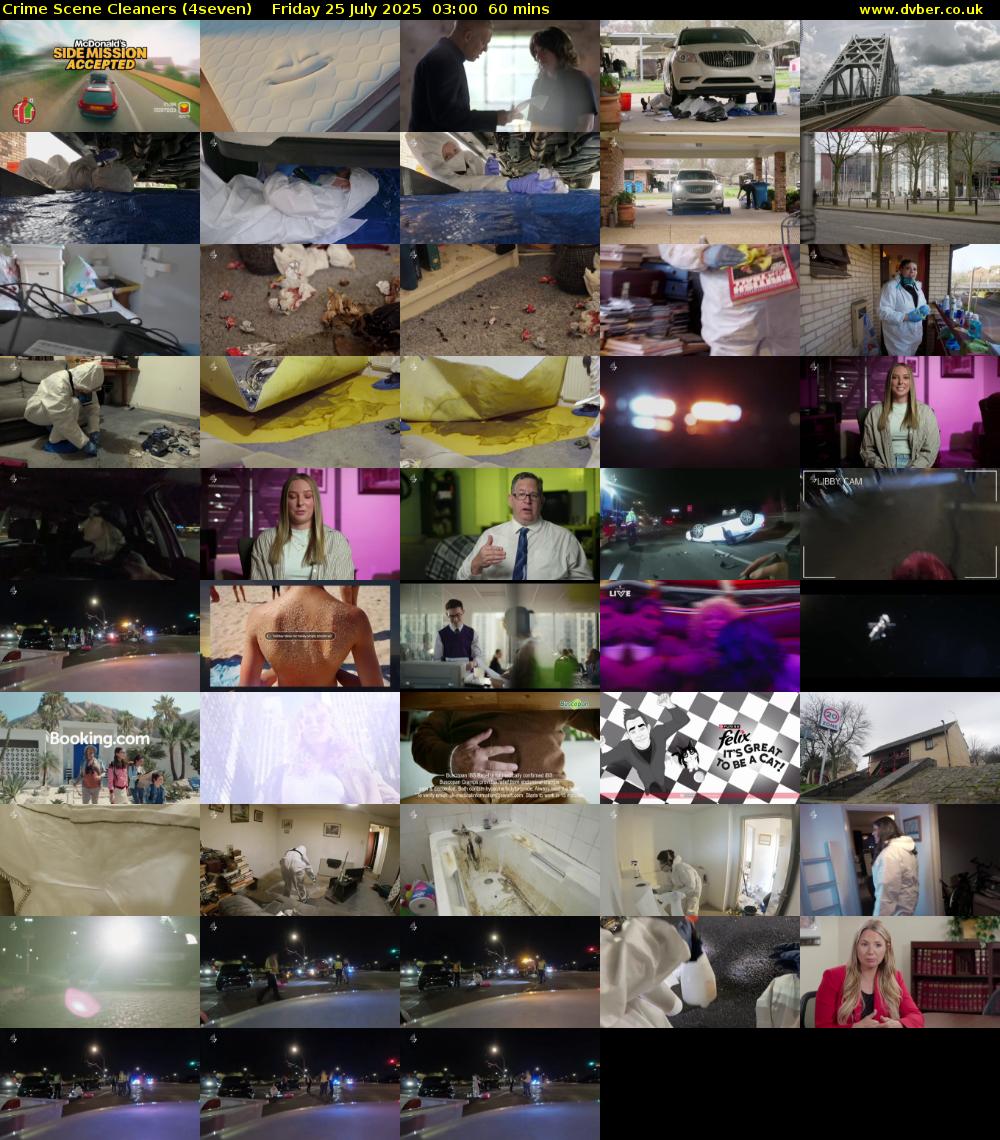 Crime Scene Cleaners (4seven) Friday 25 July 2025 03:00 - 04:00