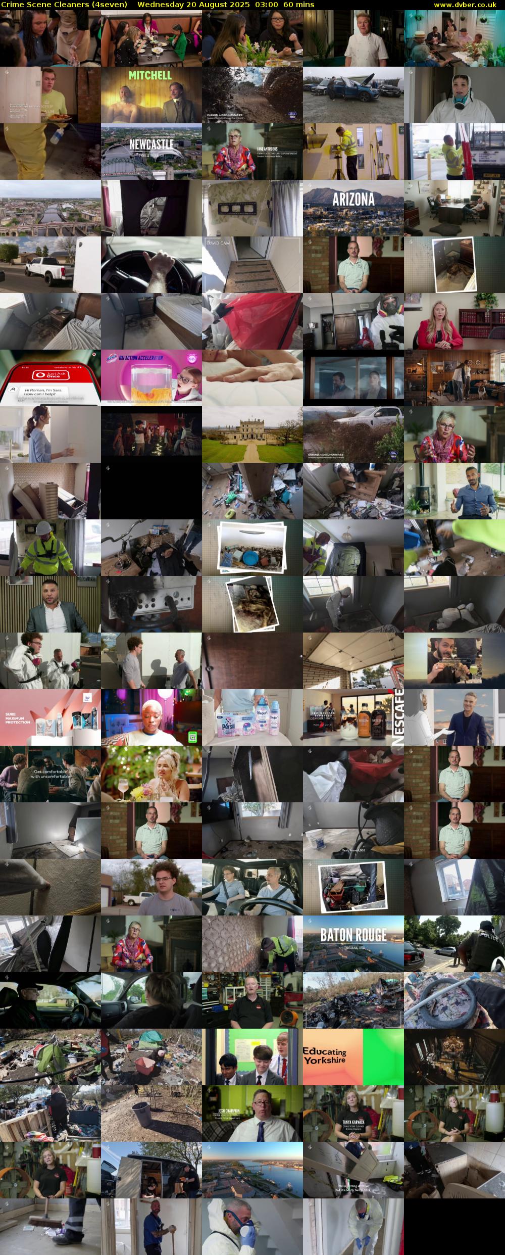 Crime Scene Cleaners (4seven) Wednesday 20 August 2025 03:00 - 04:00