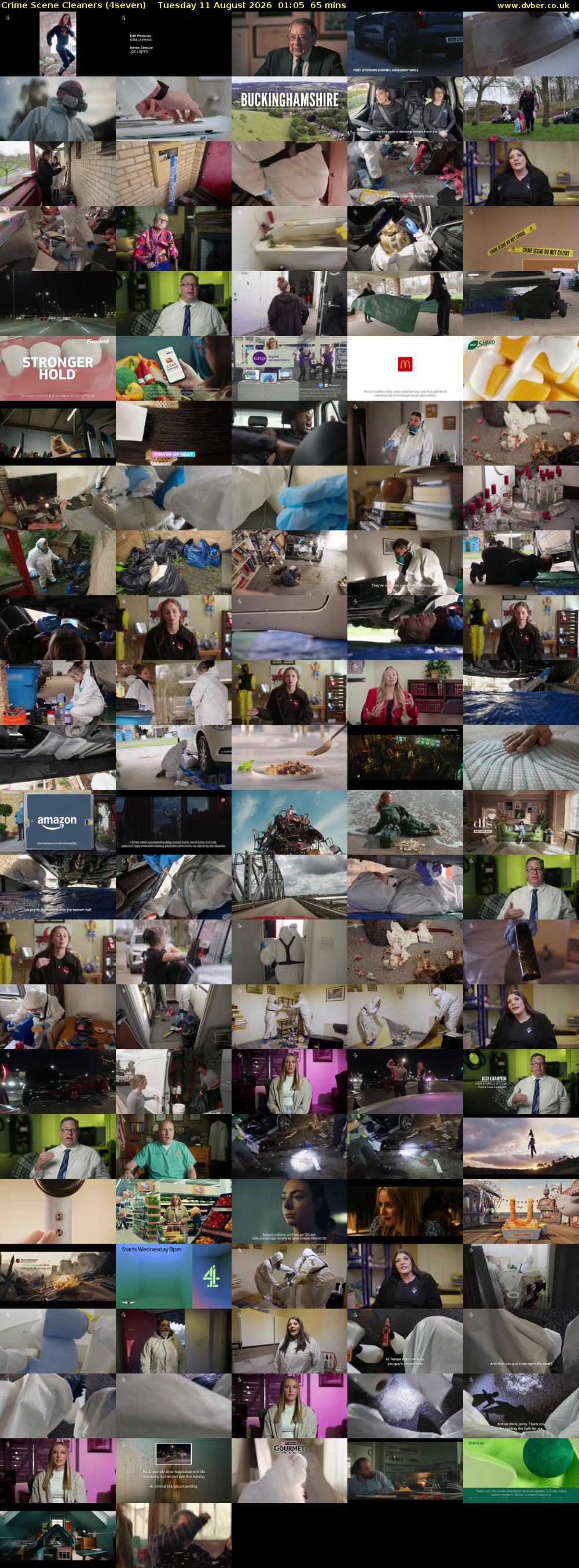 Crime Scene Cleaners (4seven) Tuesday 11 August 2026 01:05 - 02:10