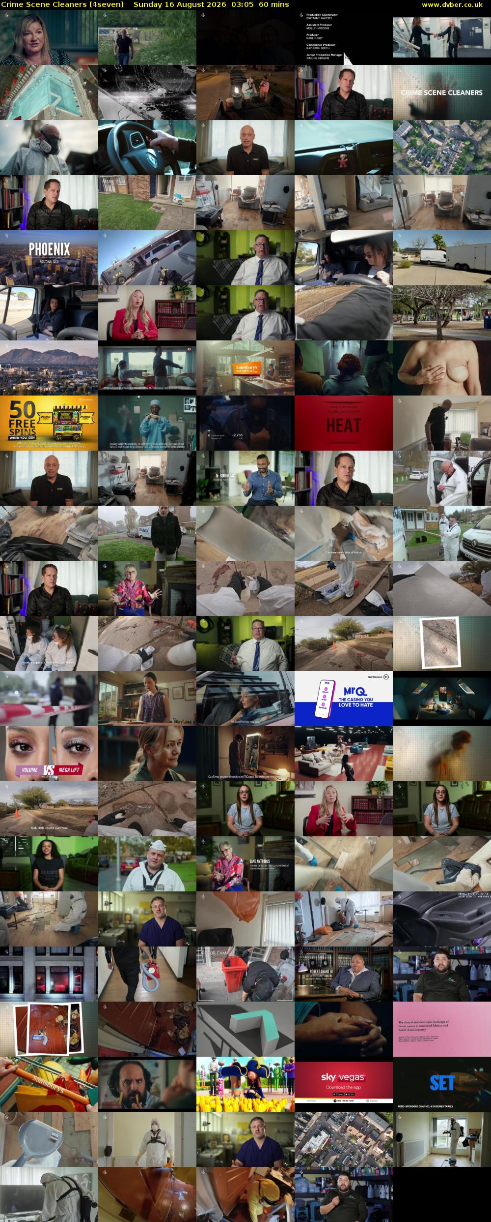 Crime Scene Cleaners (4seven) Sunday 16 August 2026 03:05 - 04:05