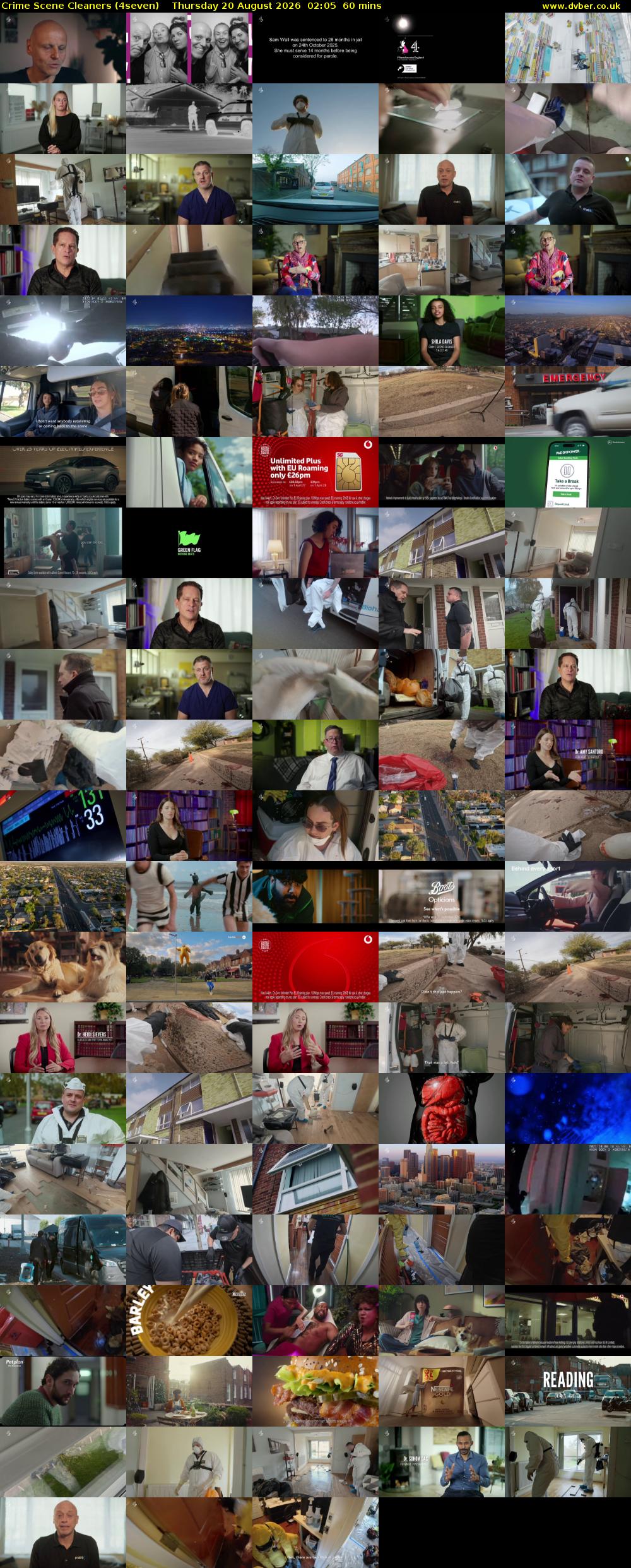 Crime Scene Cleaners (4seven) Thursday 20 August 2026 02:05 - 03:05