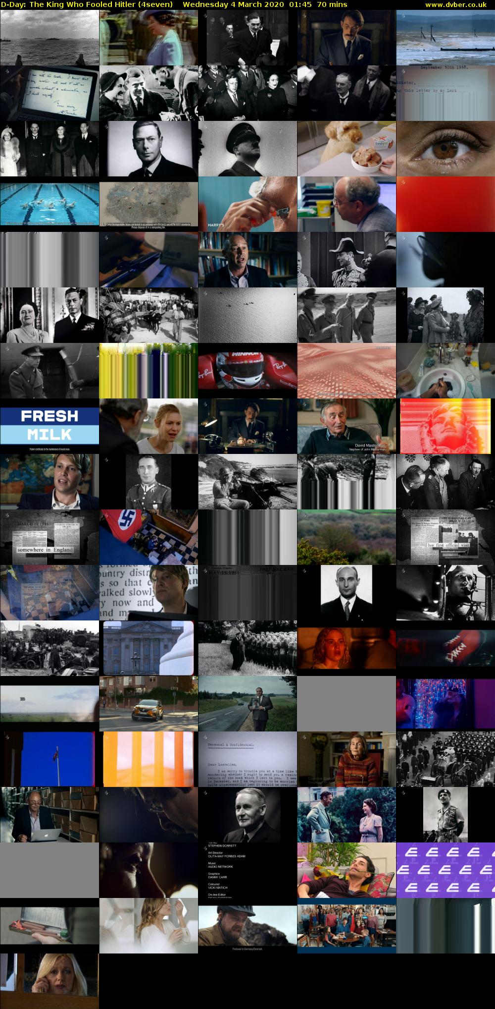D-Day: The King Who Fooled Hitler (4seven) Wednesday 4 March 2020 01:45 - 02:55