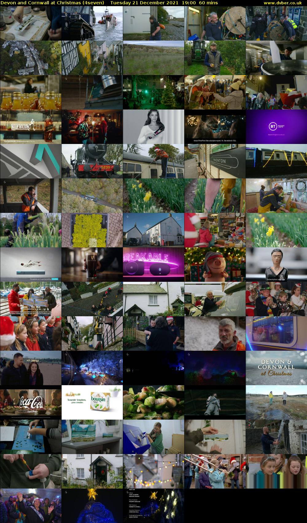 Devon and Cornwall at Christmas (4seven) Tuesday 21 December 2021 19:00 - 20:00
