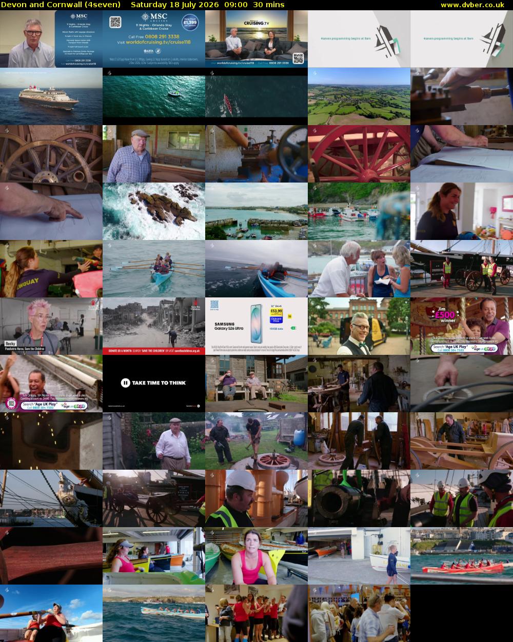 Devon and Cornwall (4seven) Saturday 18 July 2026 09:00 - 09:30