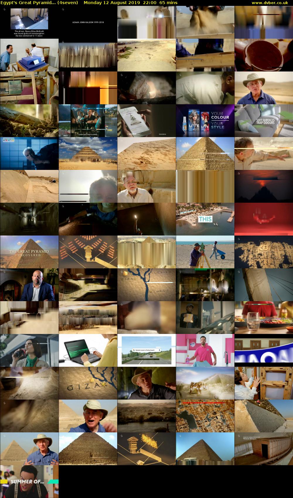 Egypt's Great Pyramid... (4seven) Monday 12 August 2019 22:00 - 23:05