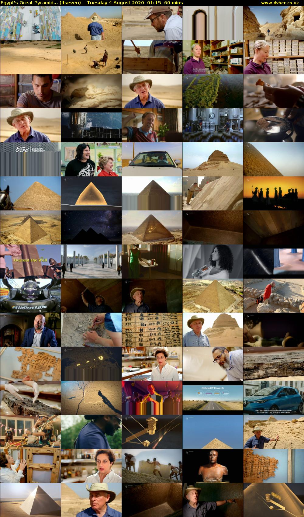 Egypt's Great Pyramid... (4seven) Tuesday 4 August 2020 01:15 - 02:15