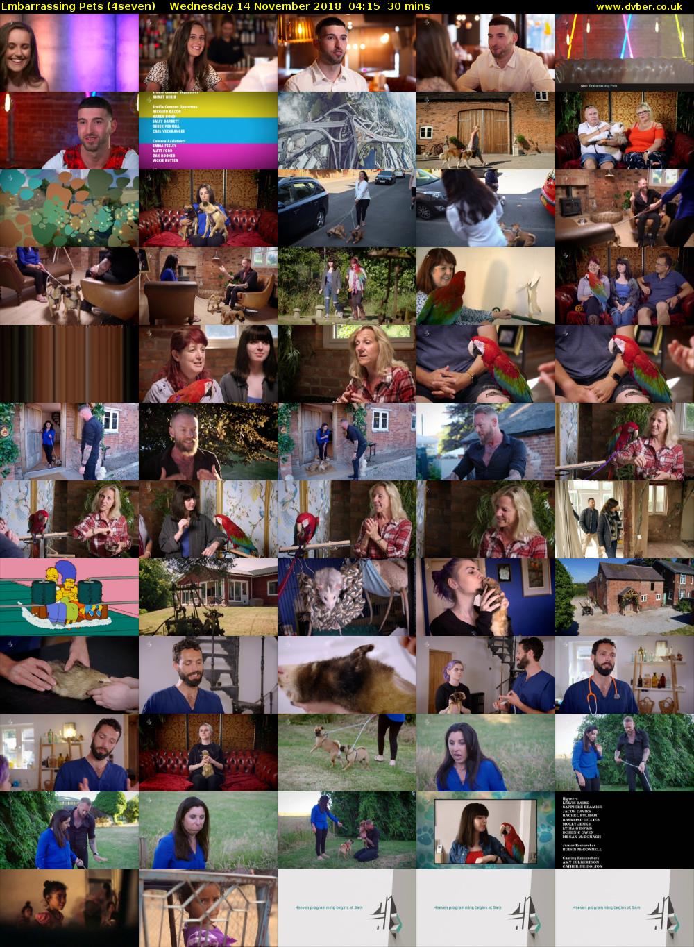 Embarrassing Pets (4seven) Wednesday 14 November 2018 04:15 - 04:45