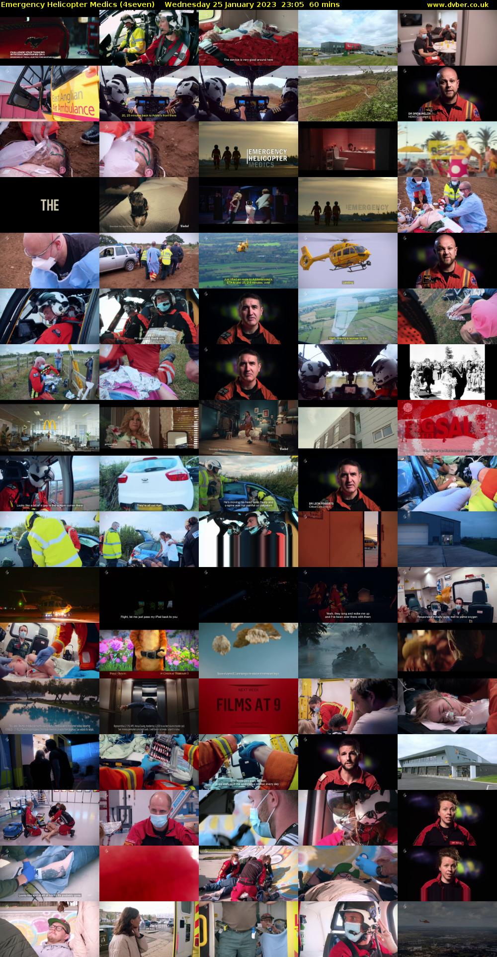 Emergency Helicopter Medics (4seven) Wednesday 25 January 2023 23:05 - 00:05