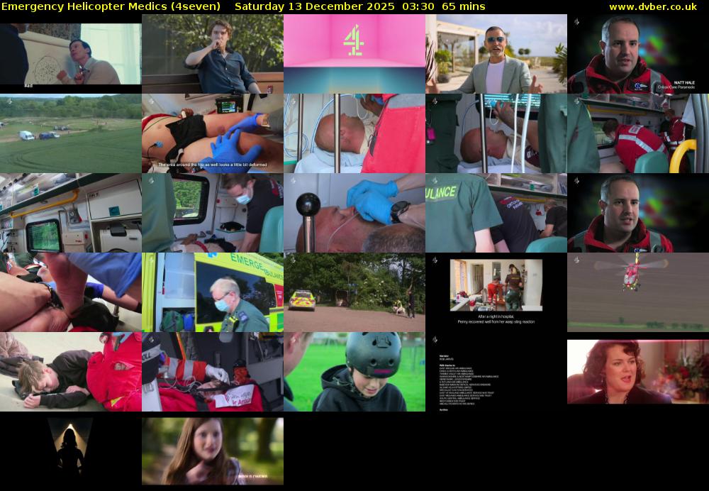 Emergency Helicopter Medics (4seven) Saturday 13 December 2025 03:30 - 04:35