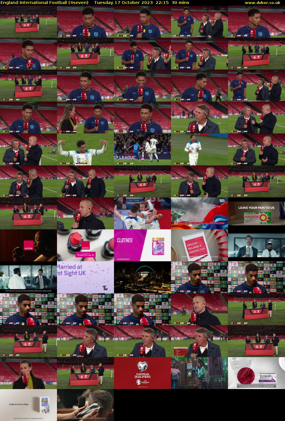 England International Football (4seven) Tuesday 17 October 2023 22:15 - 22:45