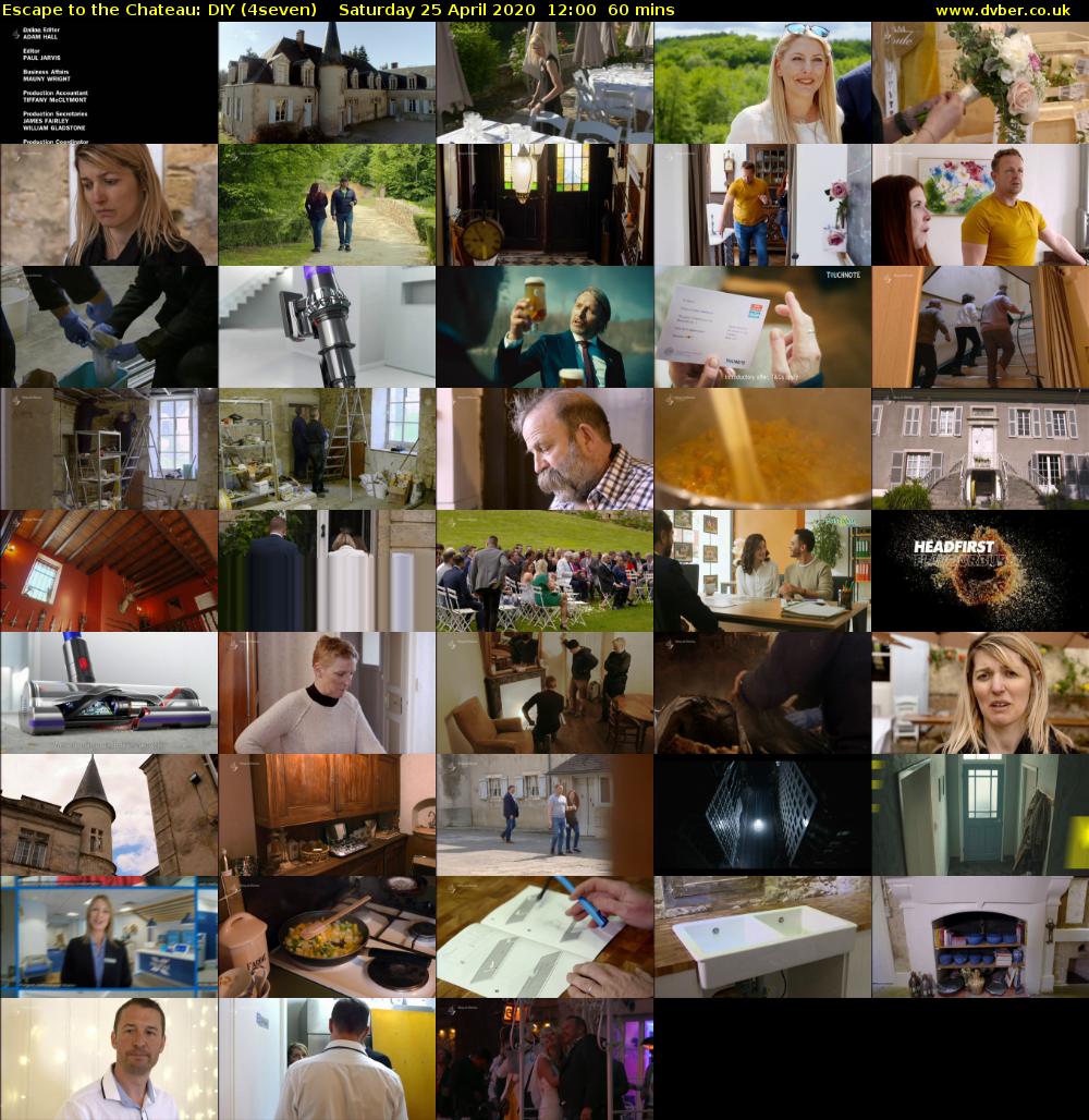 Escape to the Chateau: DIY (4seven) Saturday 25 April 2020 12:00 - 13:00