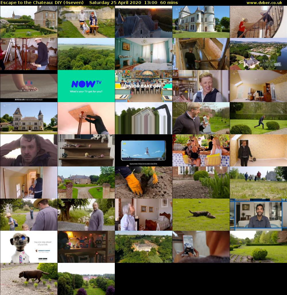 Escape to the Chateau: DIY (4seven) Saturday 25 April 2020 13:00 - 14:00
