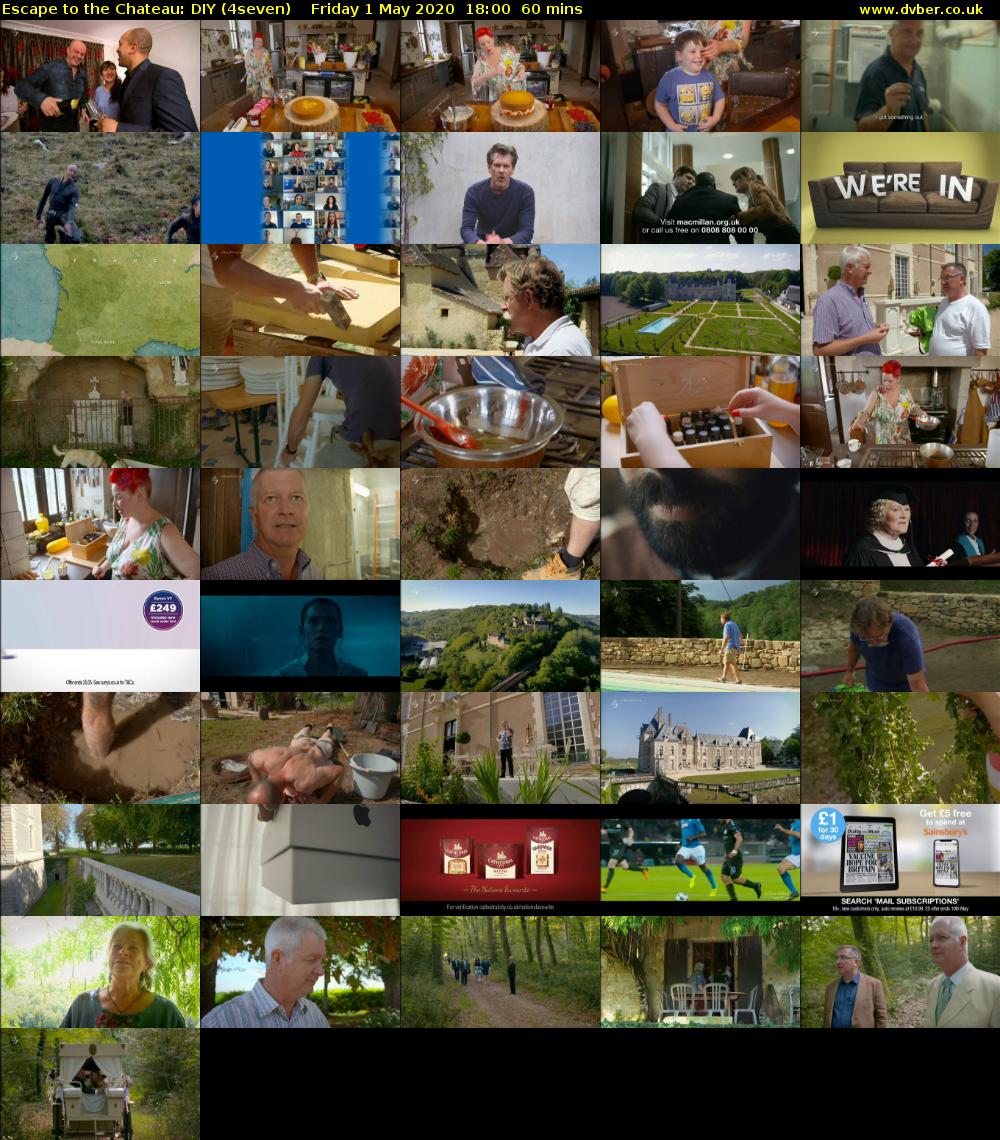 Escape to the Chateau: DIY (4seven) Friday 1 May 2020 18:00 - 19:00