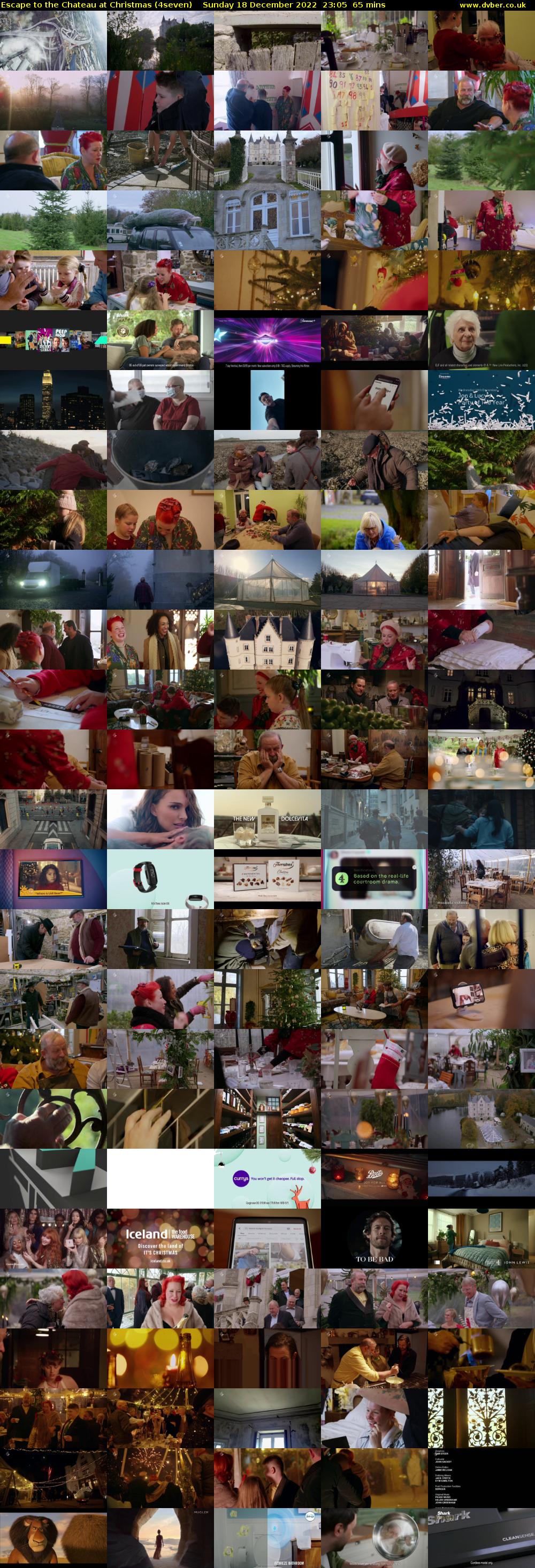 Escape to the Chateau at Christmas (4seven) Sunday 18 December 2022 23:05 - 00:10