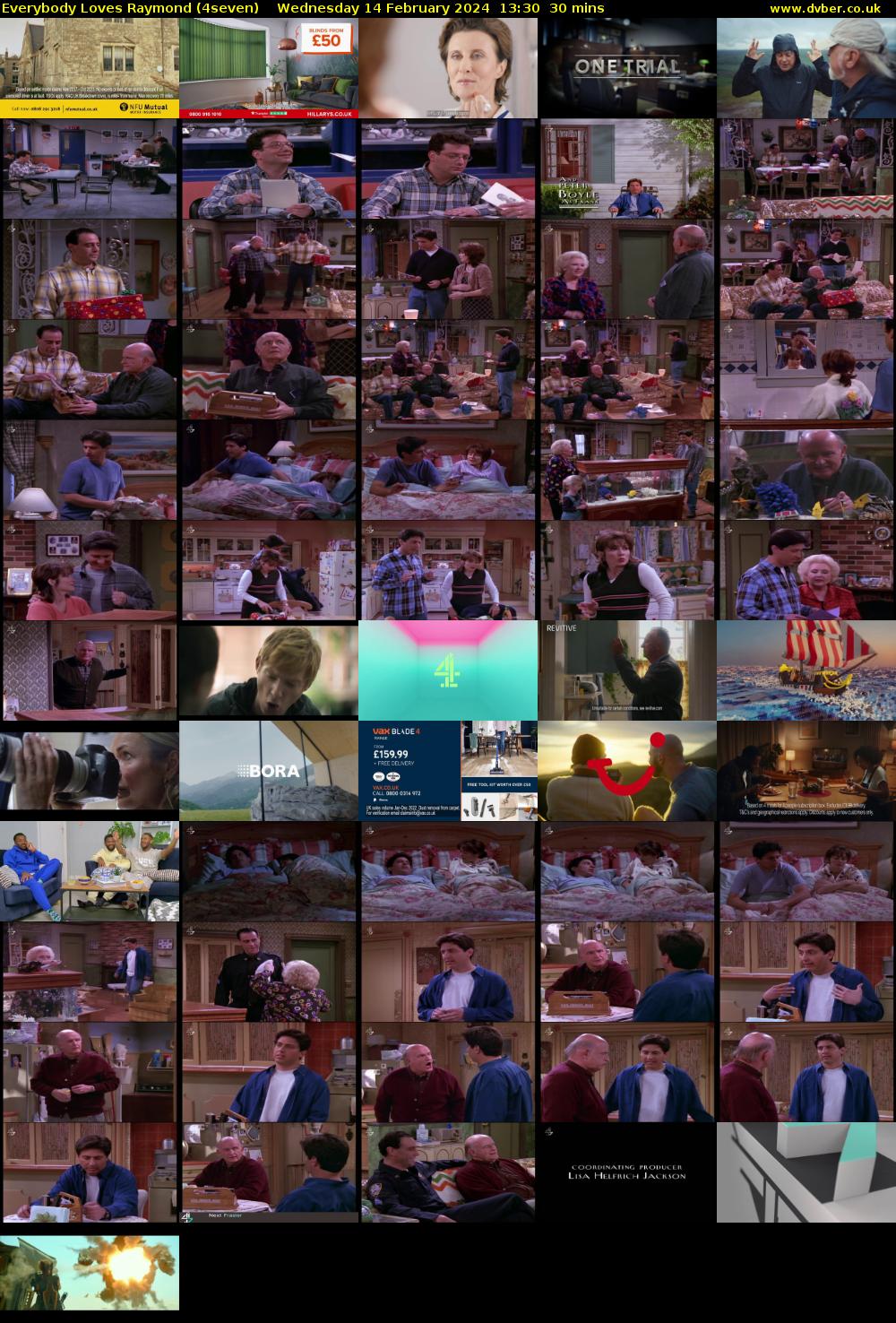 Everybody Loves Raymond (4seven) Wednesday 14 February 2024 13:30 - 14:00