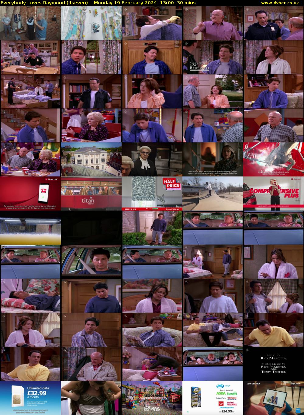 Everybody Loves Raymond (4seven) Monday 19 February 2024 13:00 - 13:30