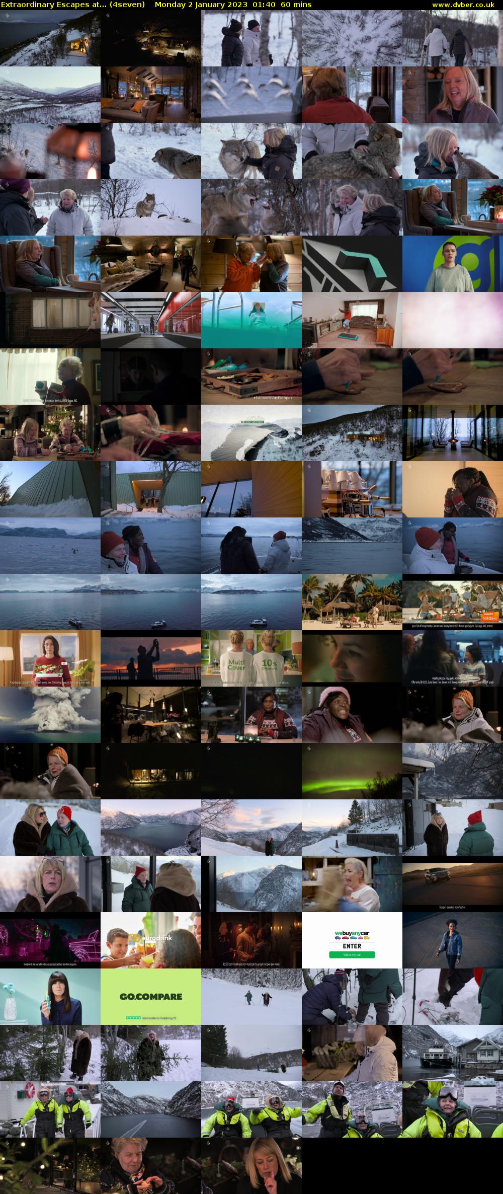 Extraordinary Escapes at... (4seven) Monday 2 January 2023 01:40 - 02:40