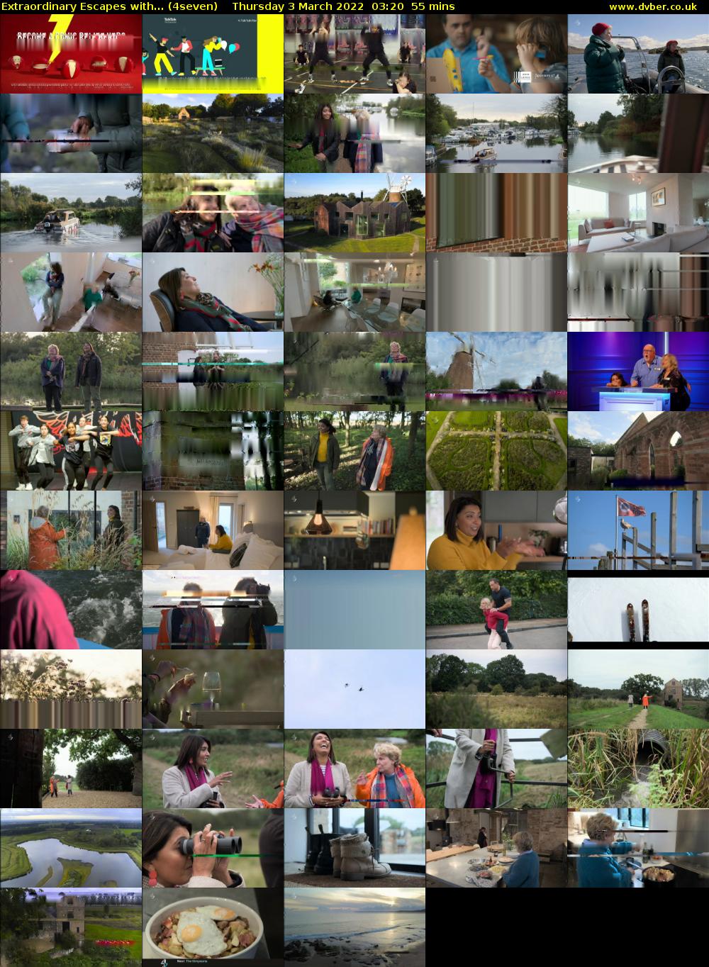 Extraordinary Escapes with... (4seven) Thursday 3 March 2022 03:20 - 04:15