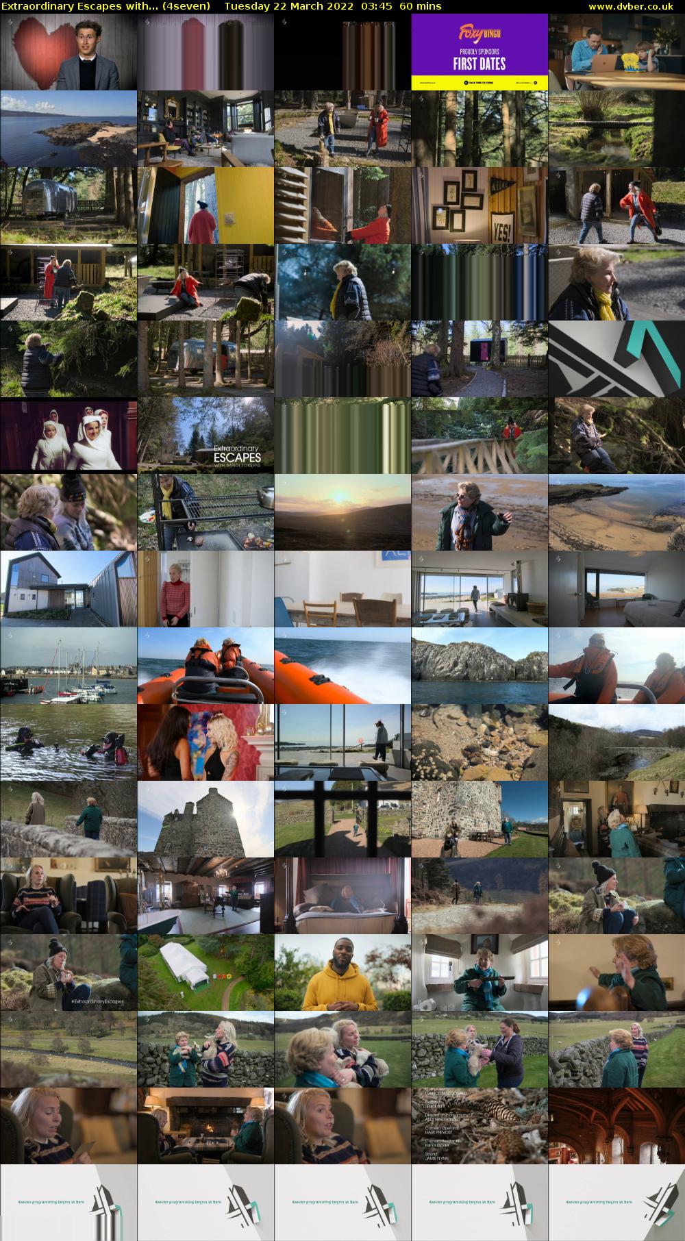 Extraordinary Escapes with... (4seven) Tuesday 22 March 2022 03:45 - 04:45