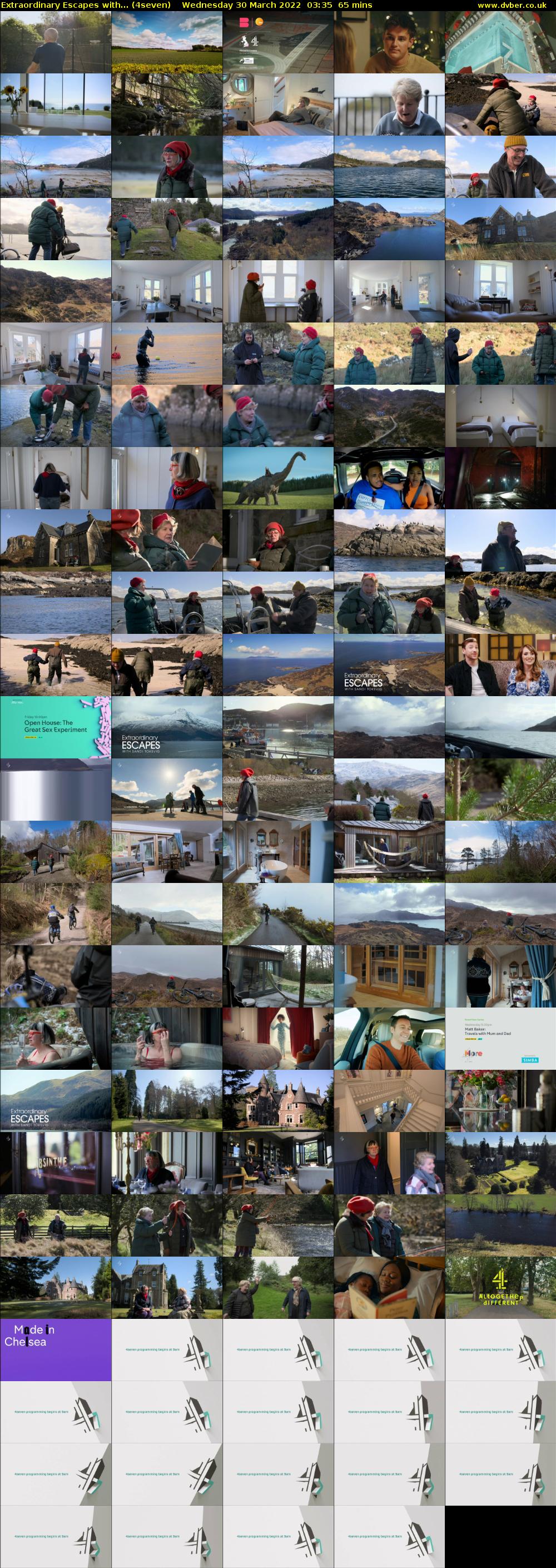 Extraordinary Escapes with... (4seven) Wednesday 30 March 2022 03:35 - 04:40