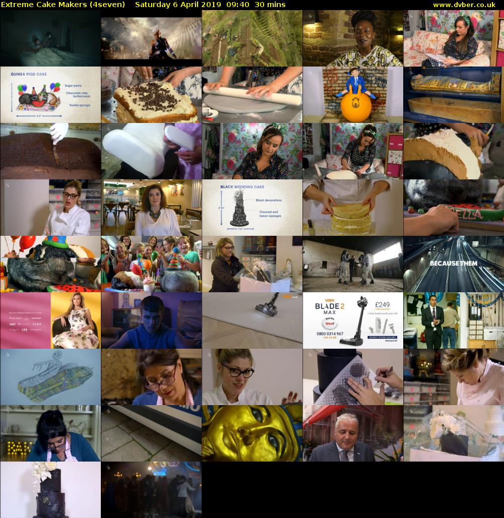 Extreme Cake Makers (4seven) Saturday 6 April 2019 09:40 - 10:10