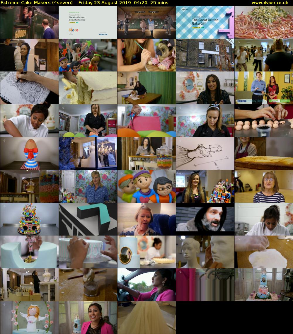 Extreme Cake Makers (4seven) Friday 23 August 2019 04:20 - 04:45