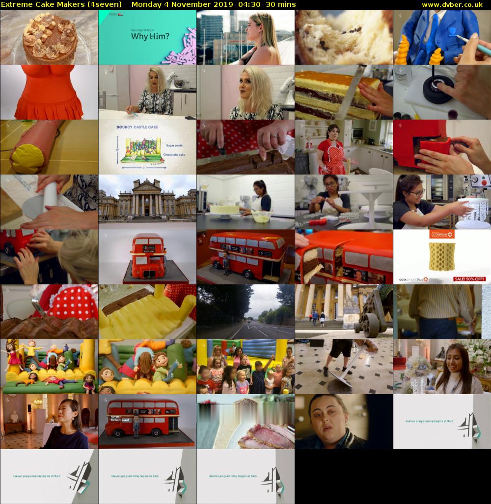 Extreme Cake Makers (4seven) Monday 4 November 2019 04:30 - 05:00