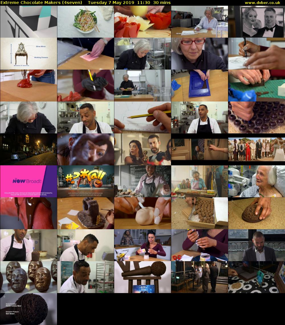 Extreme Chocolate Makers (4seven) Tuesday 7 May 2019 11:30 - 12:00