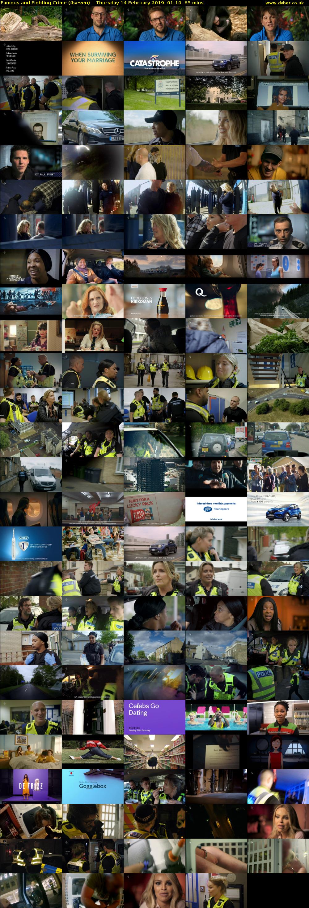 Famous and Fighting Crime (4seven) Thursday 14 February 2019 01:10 - 02:15