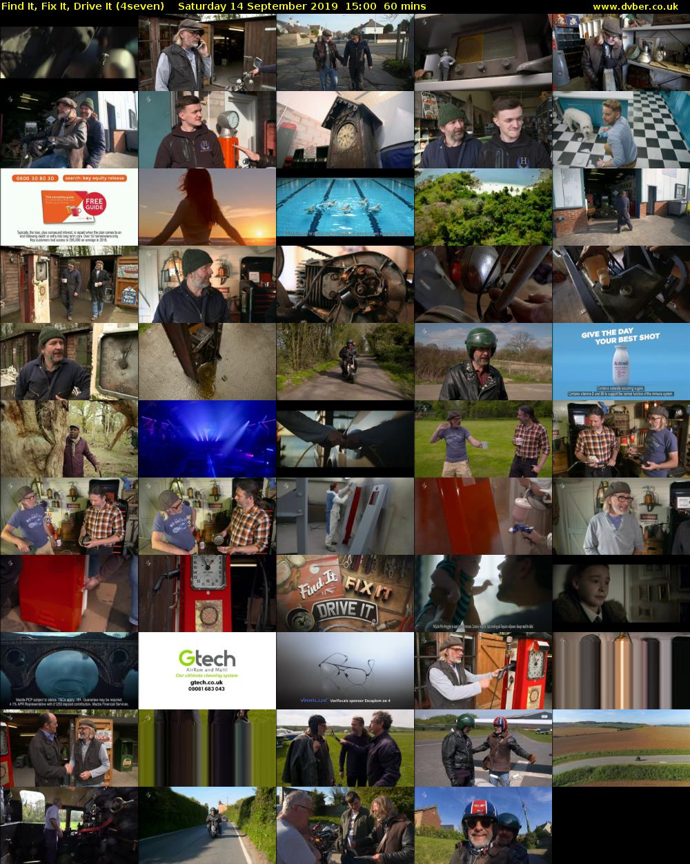 Find It, Fix It, Drive It (4seven) Saturday 14 September 2019 15:00 - 16:00