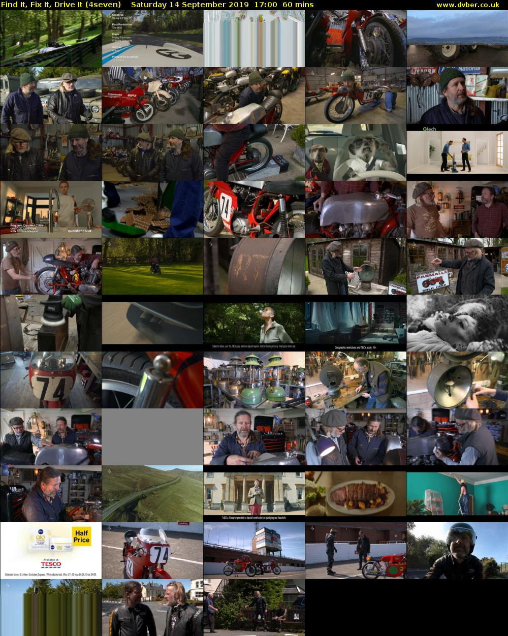Find It, Fix It, Drive It (4seven) Saturday 14 September 2019 17:00 - 18:00