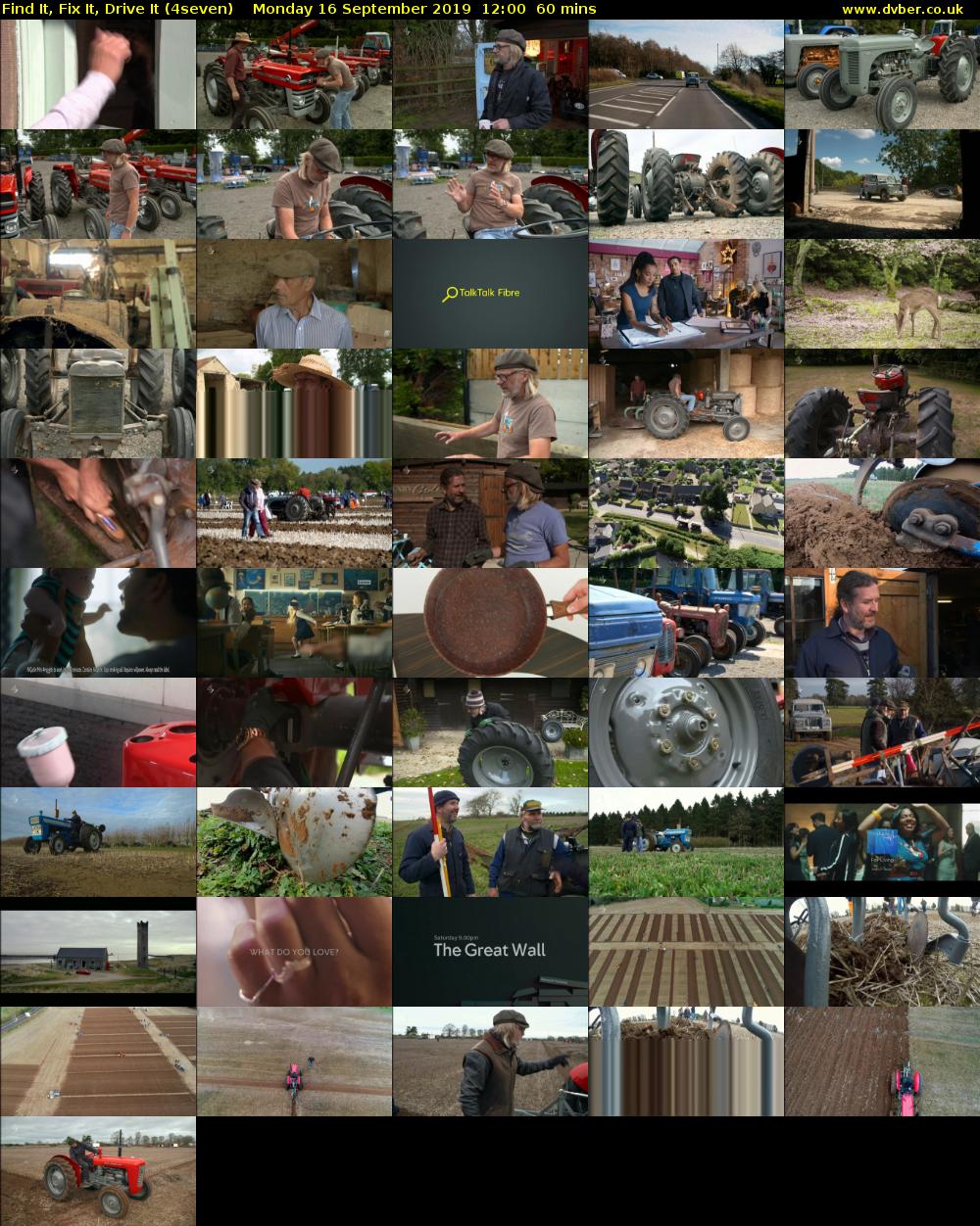 Find It, Fix It, Drive It (4seven) Monday 16 September 2019 12:00 - 13:00