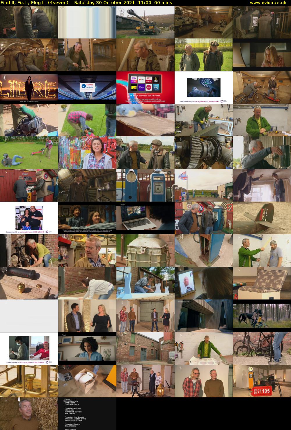 Find It, Fix It, Flog It  (4seven) Saturday 30 October 2021 11:00 - 12:00