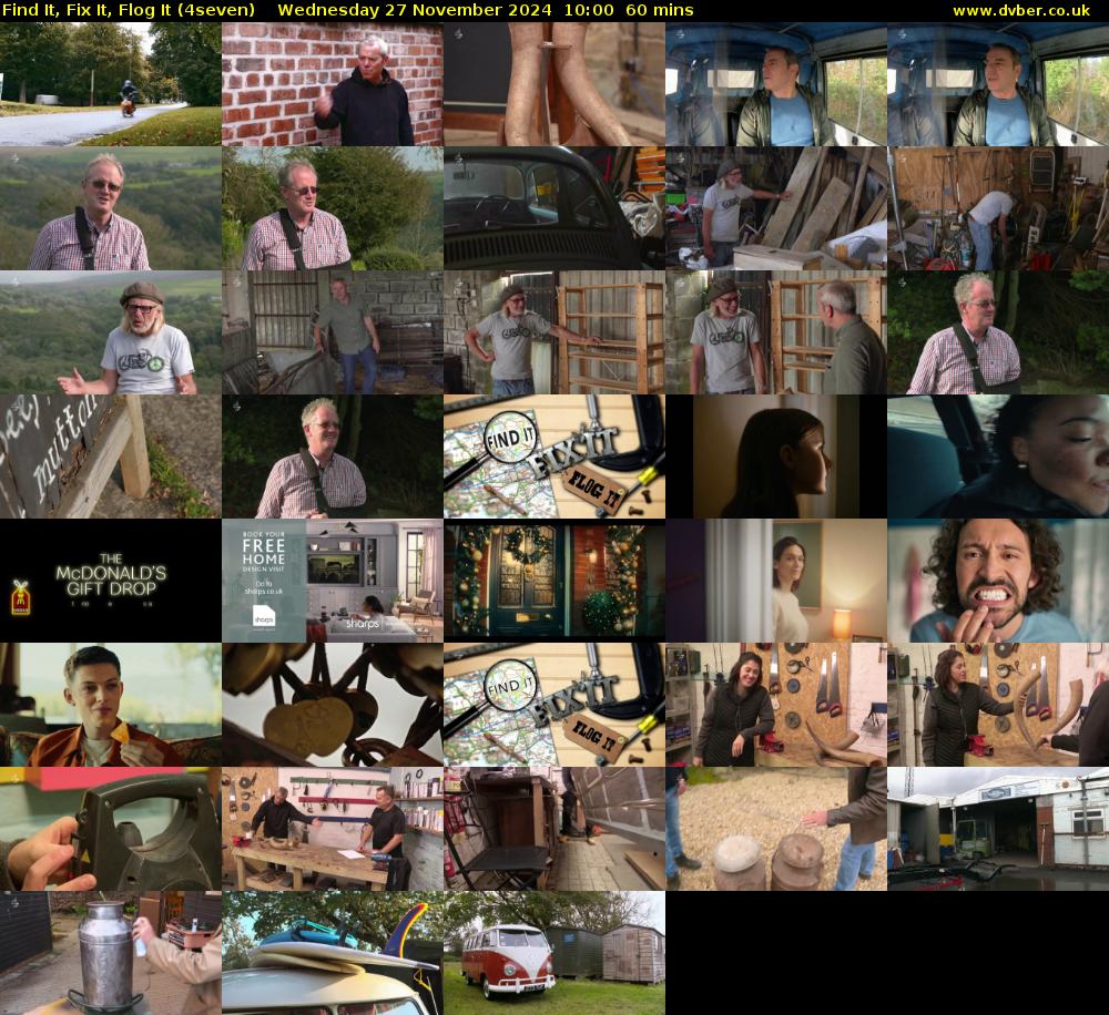 Find It, Fix It, Flog It (4seven) Wednesday 27 November 2024 10:00 - 11:00