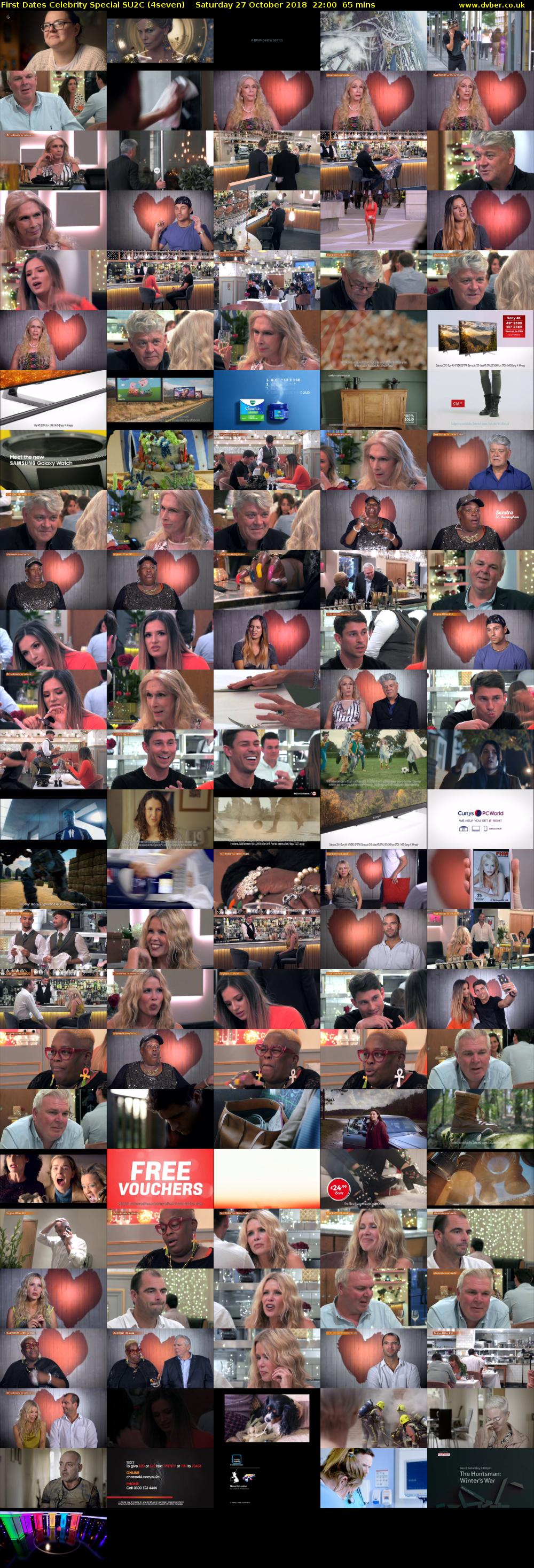 First Dates Celebrity Special SU2C (4seven) Saturday 27 October 2018 22:00 - 23:05