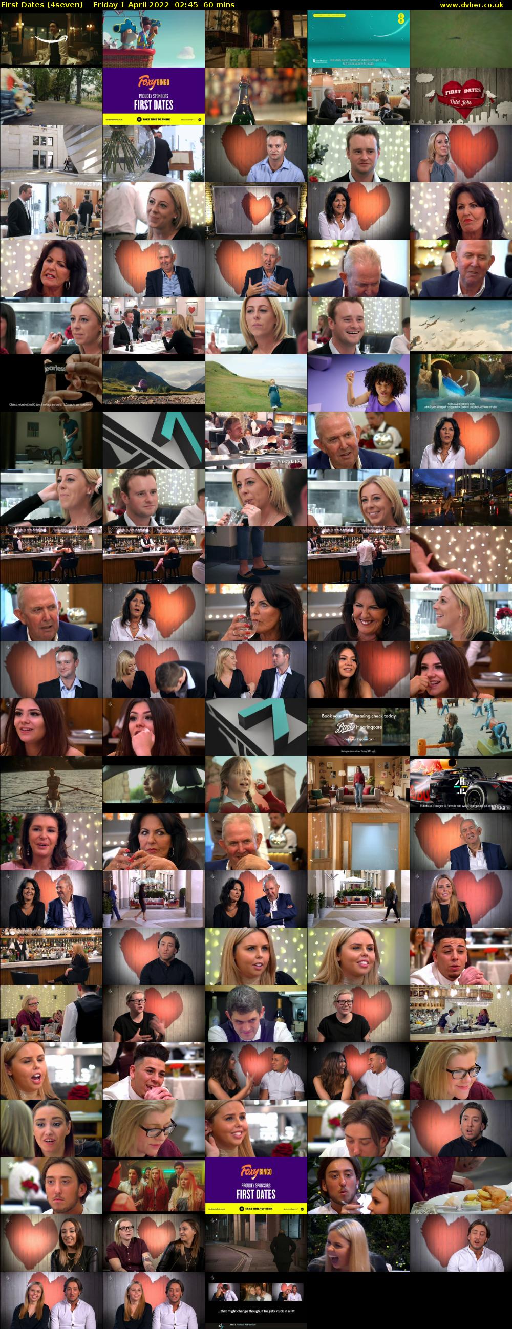First Dates (4seven) Friday 1 April 2022 02:45 - 03:45