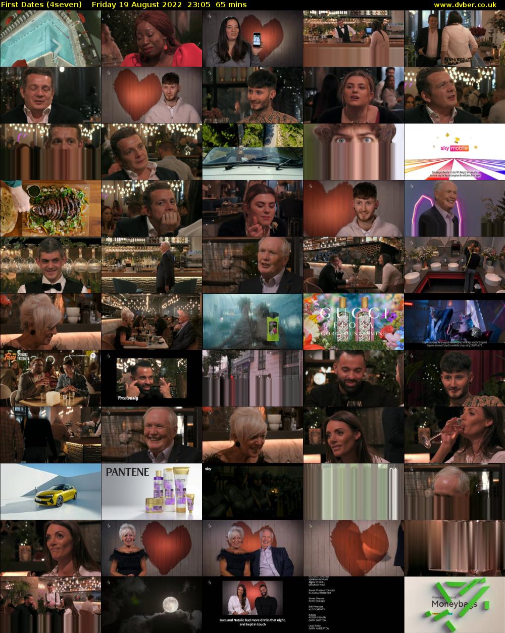 First Dates (4seven) Friday 19 August 2022 23:05 - 00:10