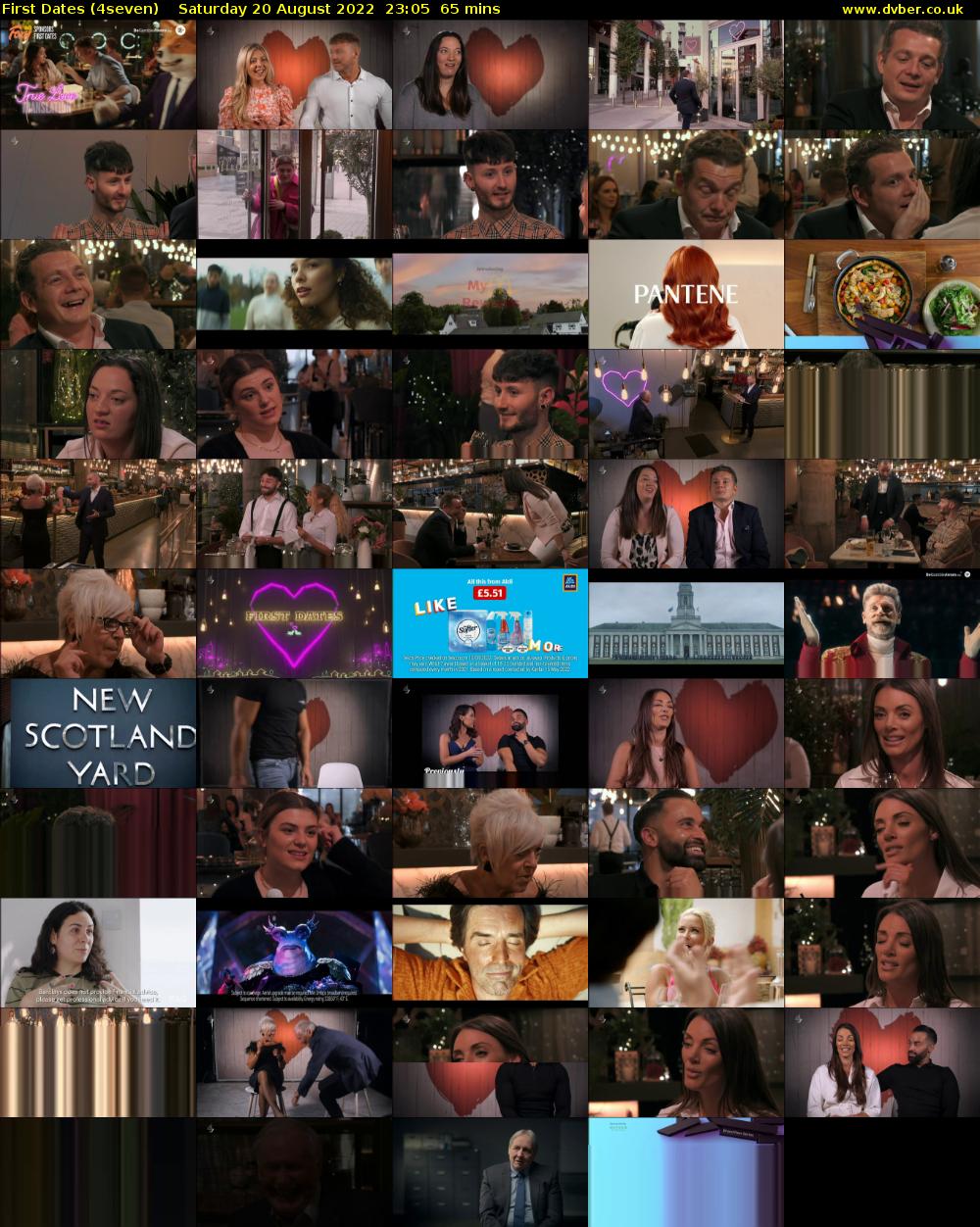 First Dates (4seven) Saturday 20 August 2022 23:05 - 00:10